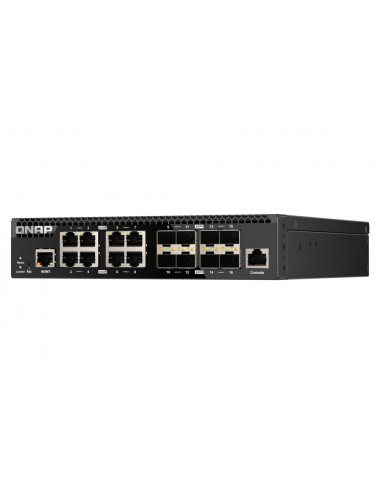 QNAP QSW-M3216R-8S8T commutateur réseau Géré L2 L3 10G Ethernet (100 1000 10000) 1U Noir