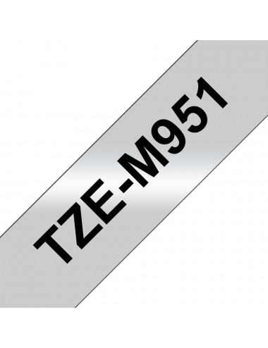 Brother TZE-M951 nastro per etichettatrice Nero su argento