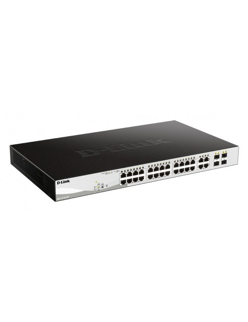 D-Link DGS-1210-24P switch Gestionado L2 Gigabit Ethernet (10 100 1000) Energía sobre Ethernet (PoE) Negro