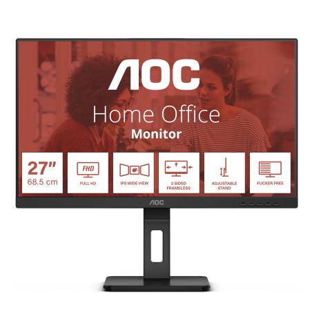 AOC E3 27E3QAF écran plat de PC 68,6 cm (27") 1920 x 1080 pixels Full HD LED Noir