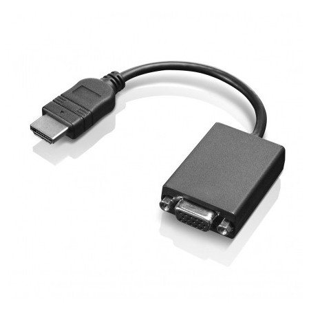 Lenovo HDMI VGA 0,2 m Noir