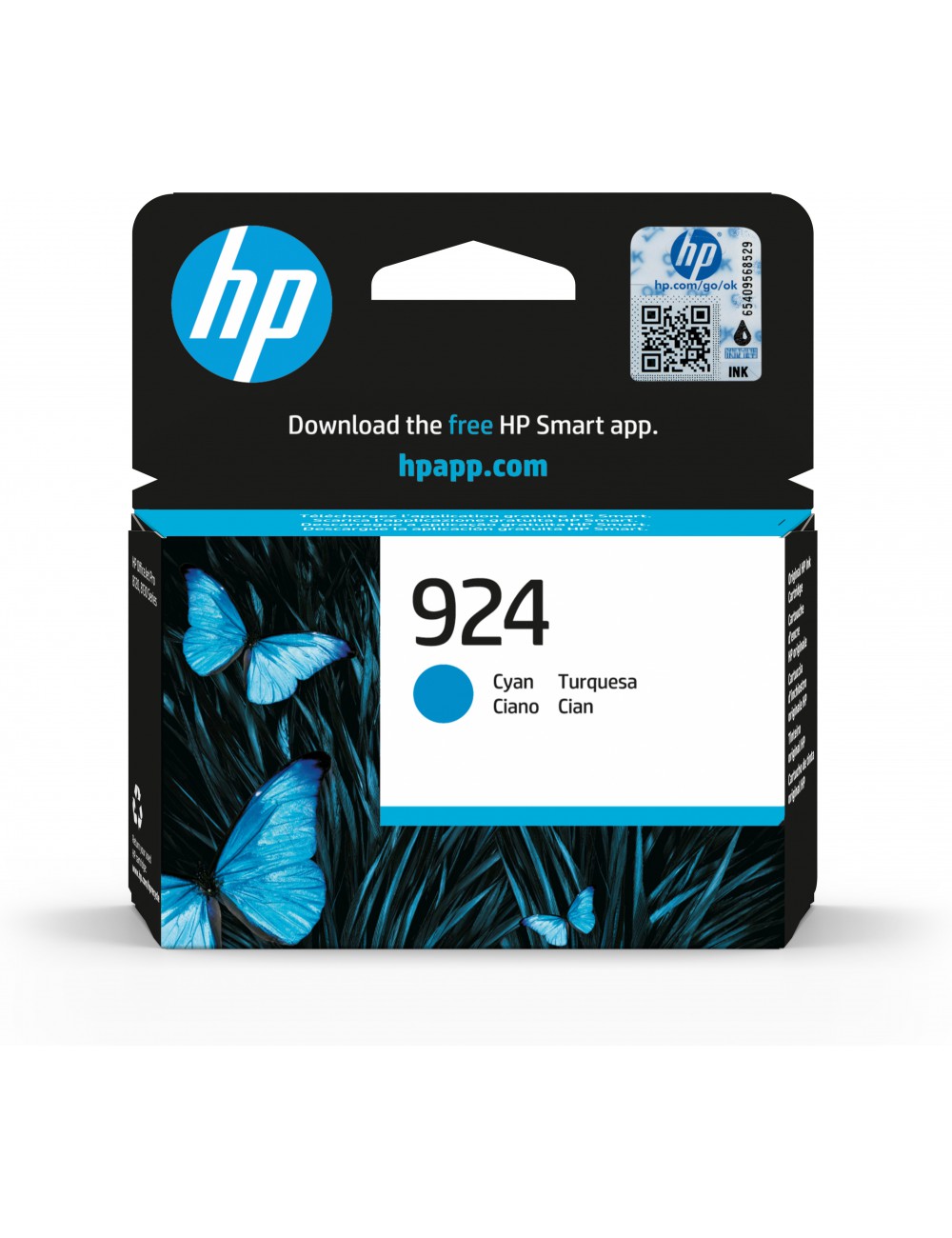 HP Cartucho de Tinta Original 924 cian