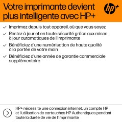 HP OfficeJet Pro 8125e Sans fil All-in-One Couleur Imprimante, Instant Ink Impression recto-verso