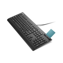 Lenovo Smartcard Wired keyboard II clavier Bureau USB Français Noir