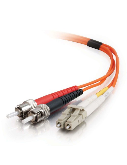 C2G 2m LC ST LSZH Duplex 62.5 125 Multimode Fibre Patch Cable câble InfiniBand et à fibres optiques Orange