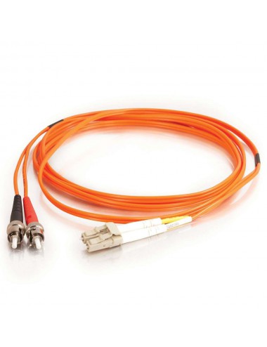 C2G 2m LC ST LSZH Duplex 62.5 125 Multimode Fibre Patch Cable câble InfiniBand et à fibres optiques Orange