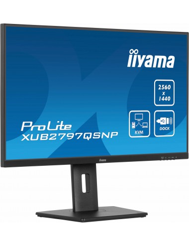 iiyama ProLite XUB2797QSNP-B1 écran plat de PC 68,6 cm (27") 2560 x 1440 pixels Wide Quad HD LED Noir