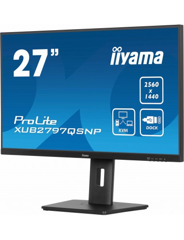 iiyama ProLite XUB2797QSNP-B1 écran plat de PC 68,6 cm (27") 2560 x 1440 pixels Wide Quad HD LED Noir