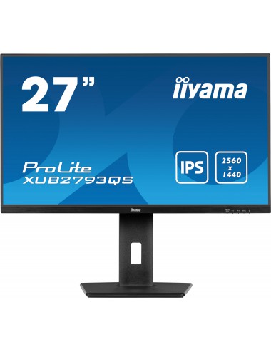 iiyama ProLite XU2793QS-B6 écran plat de PC 68,6 cm (27") 2560 x 1440 pixels 2K Ultra HD LED Noir