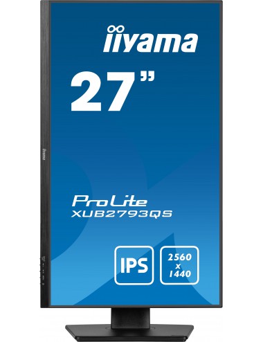 iiyama ProLite XU2793QS-B6 écran plat de PC 68,6 cm (27") 2560 x 1440 pixels 2K Ultra HD LED Noir