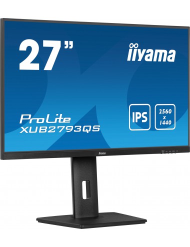 iiyama ProLite XU2793QS-B6 écran plat de PC 68,6 cm (27") 2560 x 1440 pixels 2K Ultra HD LED Noir