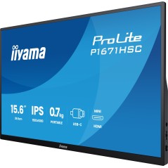iiyama ProLite P1671HSC-B1 écran plat de PC 39,6 cm (15.6") 1920 x 1080 pixels Full HD LED Noir