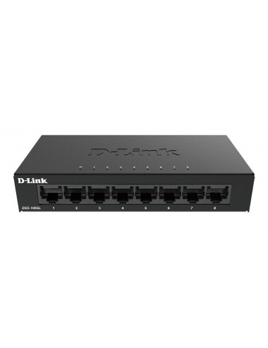 D-Link DGS-108GL Non-géré Gigabit Ethernet (10 100 1000) Noir