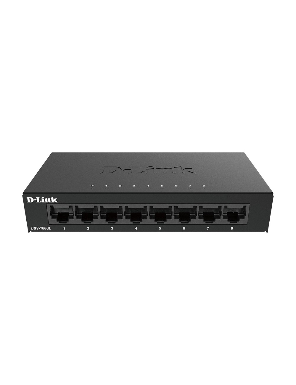 D-Link DGS-108GL Non-géré Gigabit Ethernet (10 100 1000) Noir