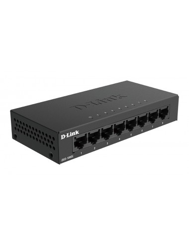 D-Link DGS-108GL No administrado Gigabit Ethernet (10 100 1000) Negro