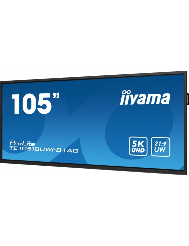 iiyama TE10518UWI-B1AG affichage de messages Carte A numérique 2,67 m (105") LED Wifi 450 cd m² 5K Ultra HD Noir Écran tactile