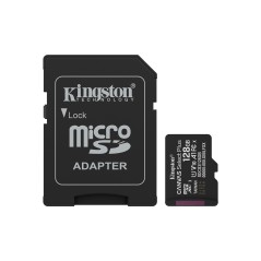 Kingston Technology 128GB microSDXC Canvas Select Plus Gen3 150MB s A1 (Adaptateur SD inclus)