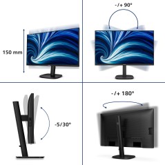 Philips 27B2N3500J 00 écran plat de PC 68,6 cm (27") 2560 x 1440 pixels 2K LCD Noir