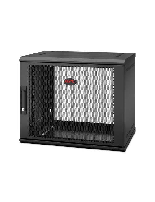 APC NetShelter WX 9U Single Hinged Wall-mount Enclosure 400mm Deep. Rack monté sur le mur Noir