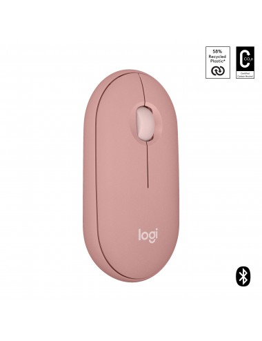 Logitech Pebble 2 M350s ratón Viajes Ambidextro RF Wireless + Bluetooth Óptico 4000 DPI