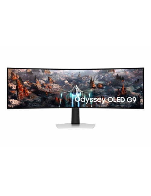 Samsung G93SC écran plat de PC 124,5 cm (49") 5120 x 1440 pixels Dual QHD OLED Argent