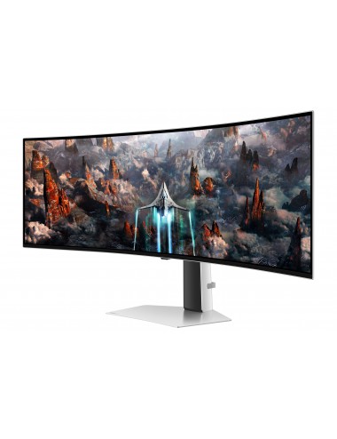 Samsung G93SC écran plat de PC 124,5 cm (49") 5120 x 1440 pixels Dual QHD OLED Argent