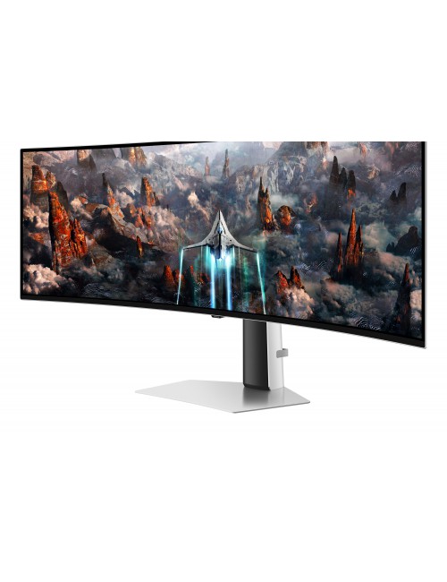 Samsung G93SC écran plat de PC 124,5 cm (49") 5120 x 1440 pixels Dual QHD OLED Argent