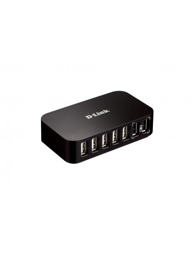 D-Link DUB-H7 USB 2.0 Type-B 480 Mbit s Negro