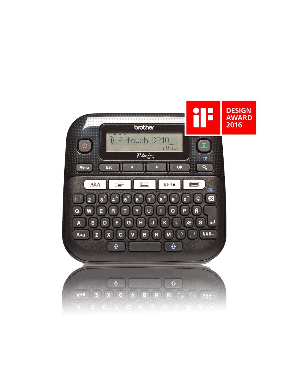 Brother PT-D210 stampante per etichette (CD) Trasferimento termico 180 x 180 DPI 20 mm s QWERTY