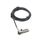 Security Cable Wedge Lock combination