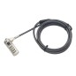 Security Cable Wedge Lock combination