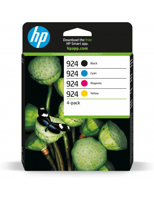 HP Paquete de 4 Cartuchos de Tinta Original 924 CMYK