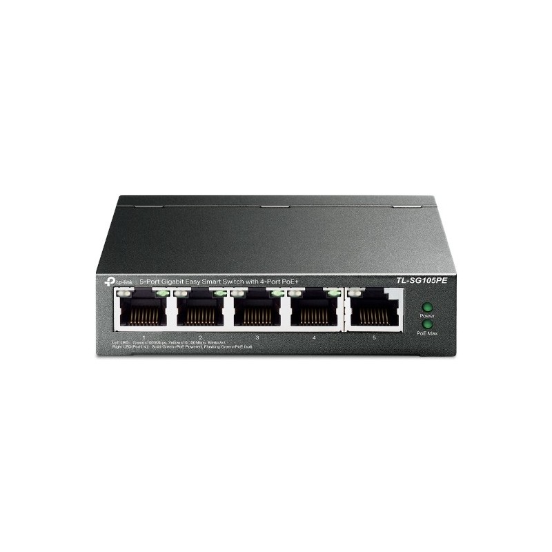 TP-Link TL-SG105PE commutateur réseau Géré L2 Gigabit Ethernet (10/100/1000) Connexion Ethernet, supportant l'alimentation via