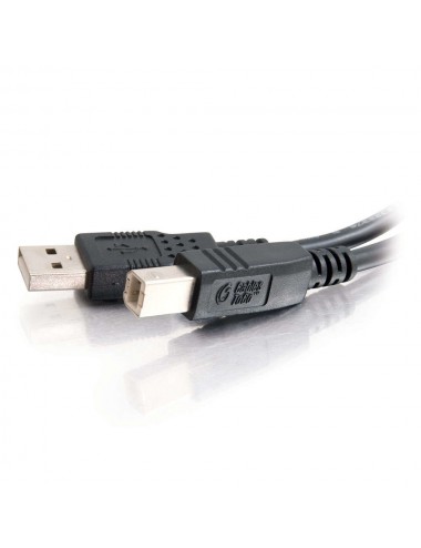 C2G Cable USB 2.0 A B de 2 m, negro