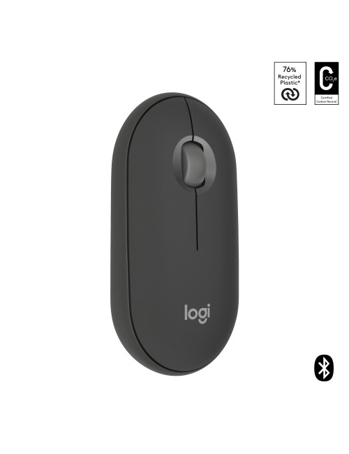 Logitech Pebble 2 M350s mouse Viaggio Ambidestro RF senza fili + Bluetooth Ottico 4000 DPI