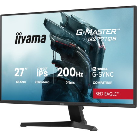 iiyama G-MASTER G2771QS-B1 écran plat de PC 68,6 cm (27") 2560 x 1440 pixels Wide Quad HD Noir
