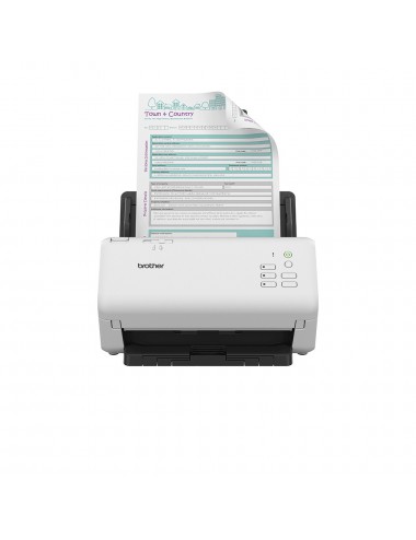 Brother ADS-4300N escaner Escáner con alimentador automático de documentos (ADF) 600 x 600 DPI A4 Negro, Blanco