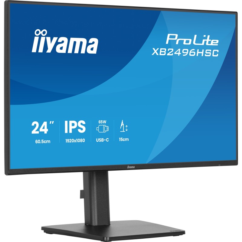iiyama ProLite XB2496HSC-B1 écran plat de PC 60,5 cm (23.8") 1920 x 1080 pixels Full HD LED Noir iiyama ProLite XB2496HSC-B1 écran plat de PC 60,5 cm (23.8") 1920 x 1080 pixels Full HD LED Noir