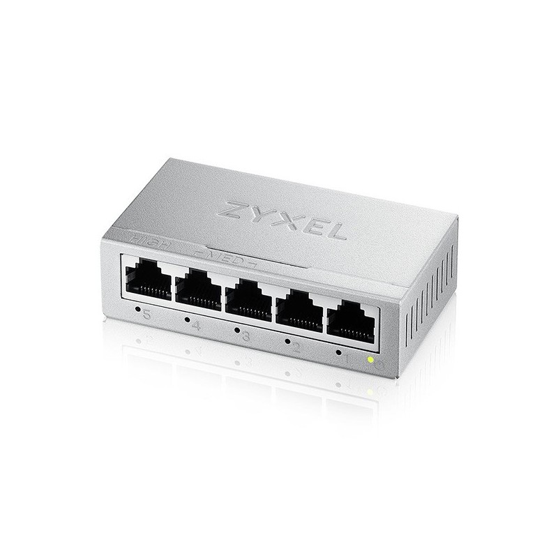 Zyxel GS-105BV5-EU0101F commutateur réseau Non-géré L2 Gigabit Ethernet (10/100/1000) Zyxel GS-105BV5-EU0101F commutateur réseau Non-géré L2 Gigabit Ethernet (10/100/1000)