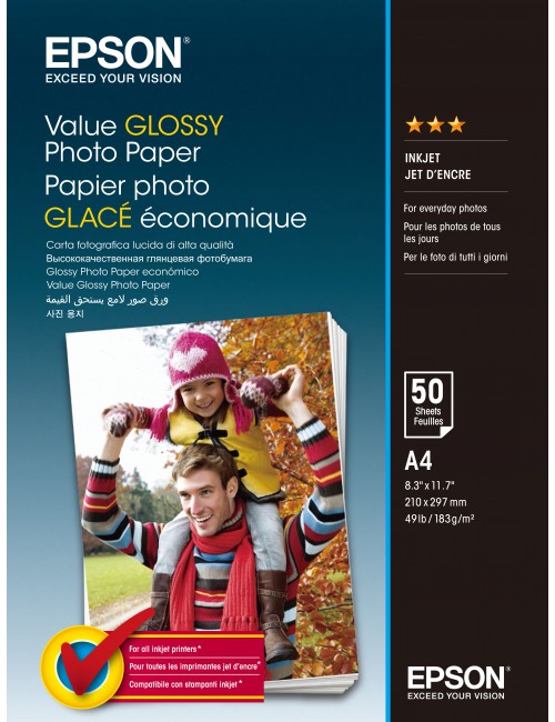 Epson Value Glossy Photo Paper - A4 - 20 Feuilles