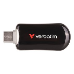 Verbatim 30225 lecteur USB flash 128 Go USB Type-C 3.2 Gen 1 (3.1 Gen 1) Noir