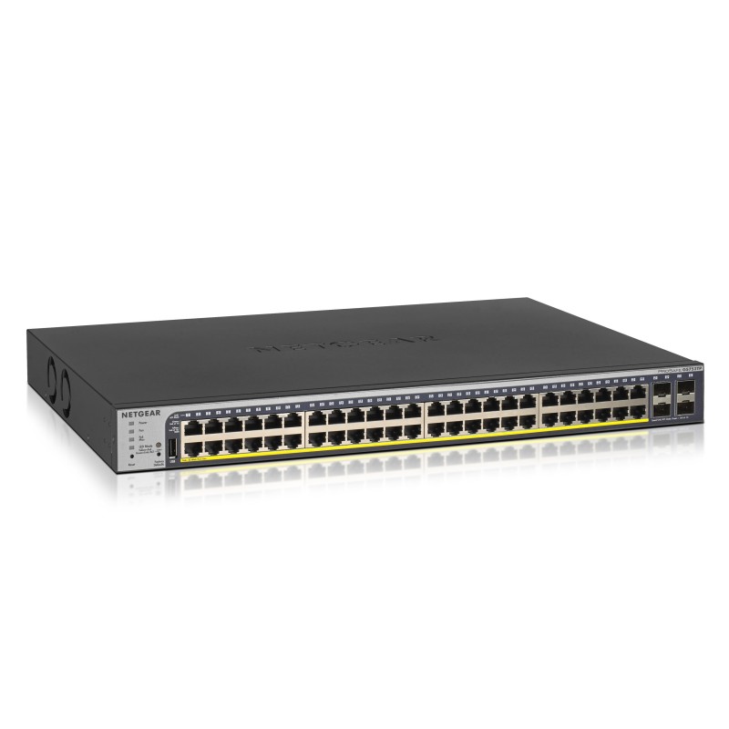 NETGEAR GS752TP Géré L2/L3/L4 Gigabit Ethernet (10/100/1000) Connexion Ethernet, supportant l'alimentation via ce port (PoE) 1U NETGEAR GS752TP Géré L2/L3/L4 Gigabit Ethernet (10/100/1000) Connexion Ethernet, supportant l'alimentation via ce port (PoE) 1U