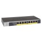 NETGEAR GS108LP Non-géré Gigabit Ethernet (10/100/1000) Connexion Ethernet, supportant l'alimentation via ce port (PoE) 1U NETGEAR GS108LP Non-géré Gigabit Ethernet (10/100/1000) Connexion Ethernet, supportant l'alimentation via ce port (PoE) 1U