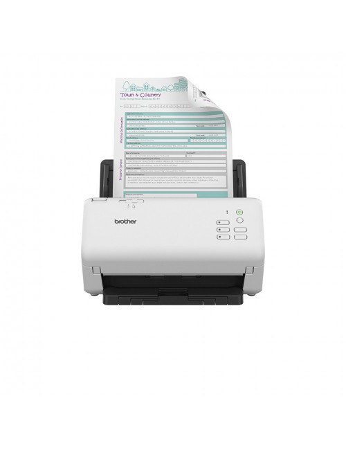 Brother ADS-4300N escaner Escáner con alimentador automático de documentos (ADF) 600 x 600 DPI A4 Negro, Blanco