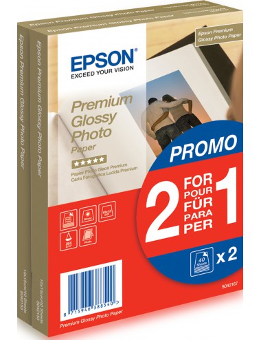 Epson Premium Glossy Photo Paper - 10x15cm - 2x 40 Hojas