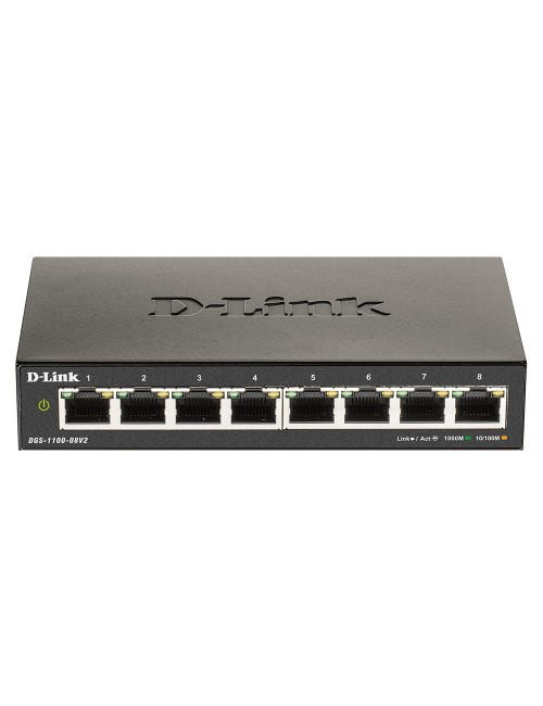 D-Link DGS-1100-08V2 Géré L2 Gigabit Ethernet (10 100 1000) Noir