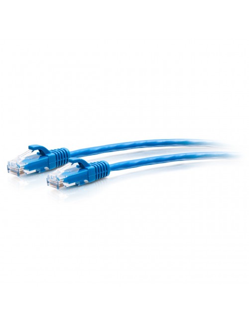 C2G Câble de raccordement Ethernet fin Cat6a non blindé (UTP) avec protection anti-accrochage de 1,8 m - Bleu