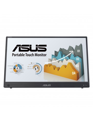 ASUS ZenScreen MB16AHT Monitor PC 39,6 cm (15.6") 1920 x 1080 Pixel Full HD Touch screen Nero