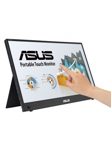 ASUS ZenScreen MB16AHT écran plat de PC 39,6 cm (15.6") 1920 x 1080 pixels Full HD Écran tactile Noir