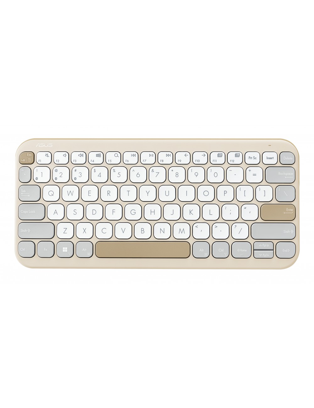 ASUS Marshmallow Keyboard KW100 clavier Maison Bluetooth Beige, Gris, Blanc